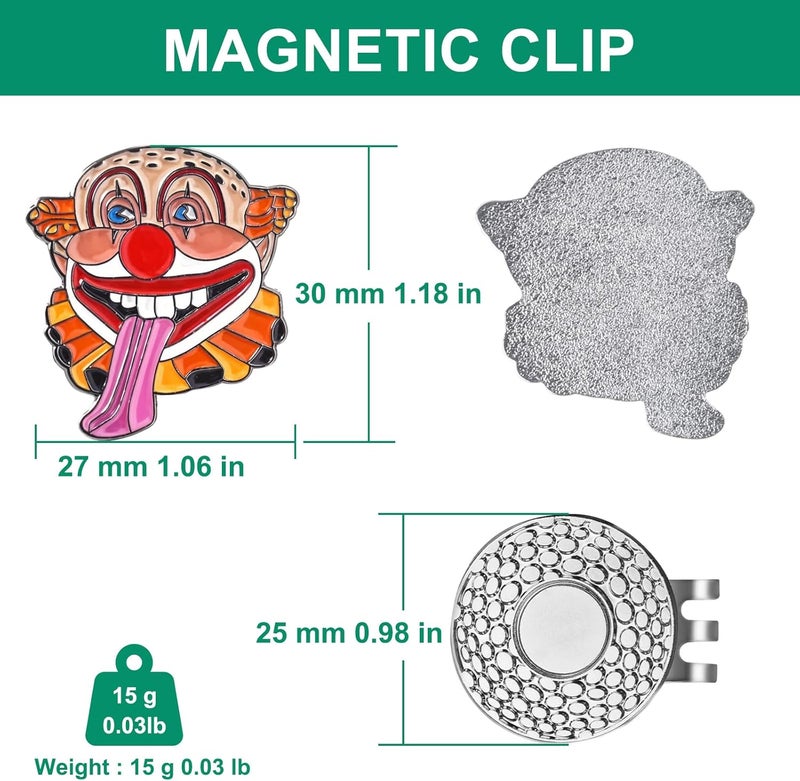 JIUYIBC Golf Ball Marker Hat Clip, Golf Accessories for Men, Golf Ball Stamp, Funny Golf Gifts, Golf Gadgets - Image 3